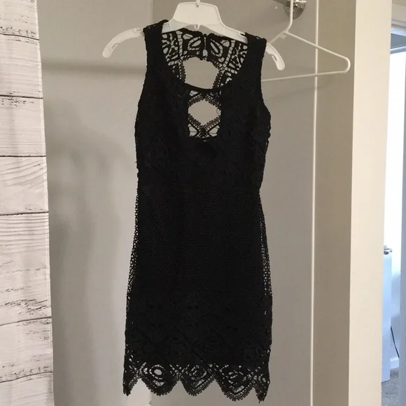 Black Lacey Dress NWOT - Picture 2 of 7